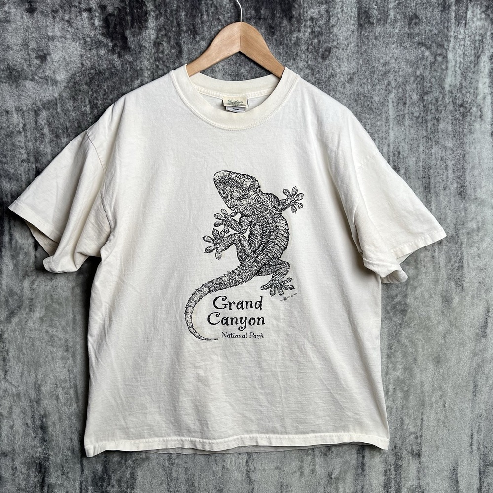 Vintage 90s Del Sol T Shirt Men's Grand Canyon Lizard Sun Color Changing XL